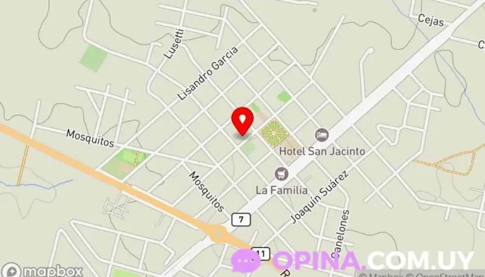 mapa de Casa Pitis Librería en San Jacinto