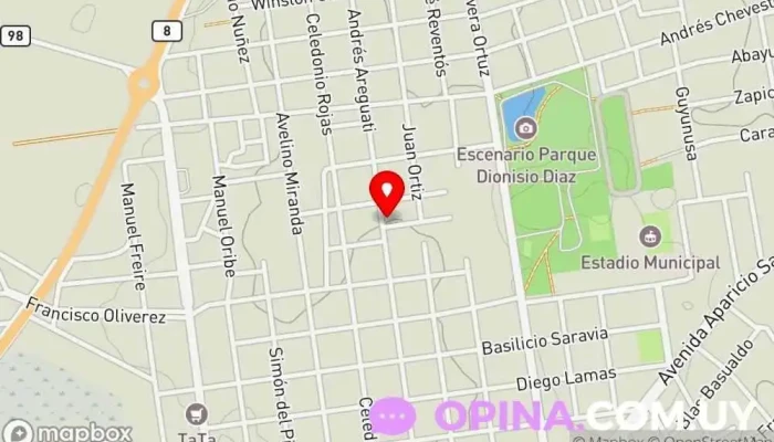 mapa de Casa (Treinta y Tres) Condominio en Treinta y Tres