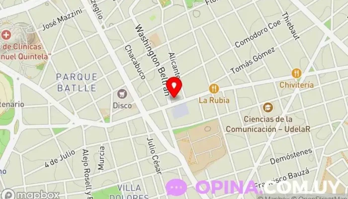 mapa de Casasur Negocios Inmobiliarios Agencia inmobiliaria en Montevideo