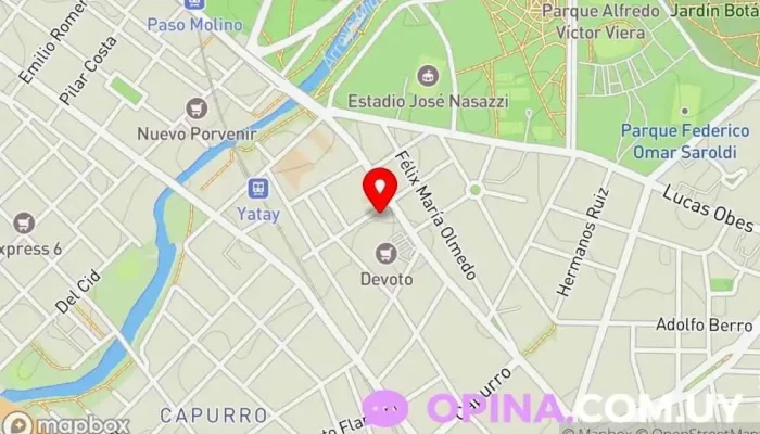 mapa de CASMU - Centro Médico Agraciada – Dr. Milton Calleriza Centro médico en Montevideo