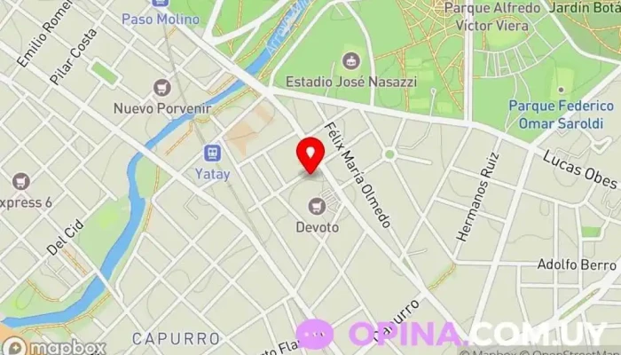 mapa de CASMU - Centro Médico Agraciada Centro médico en Montevideo