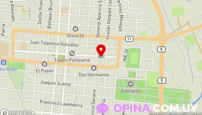 mapa de Casmu Canelones Médico en Canelones