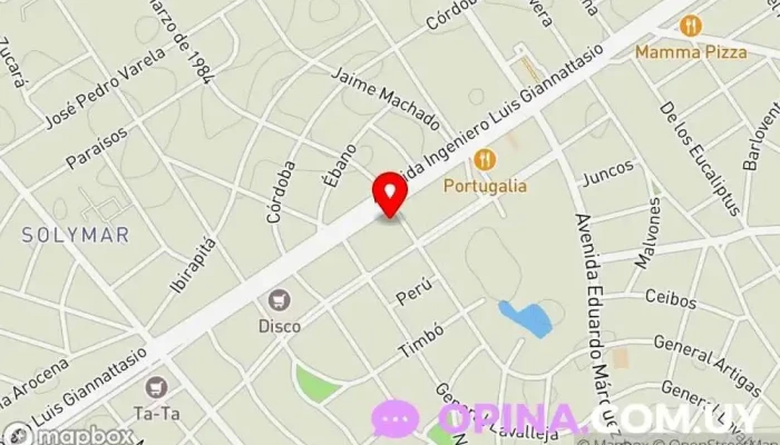 mapa de CASMU Hospital privado en Ciudad de la Costa