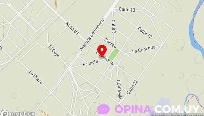 mapa de CASMU Montes Centro de salud y bienestar en Montes