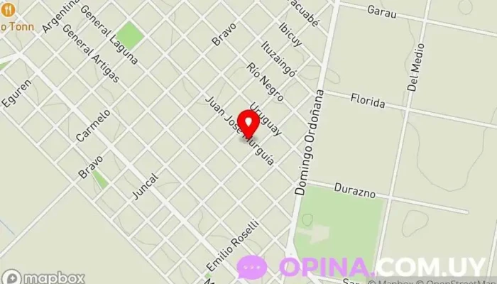 mapa de Castro Barros canelones Jardín de infancia en Nueva Palmira