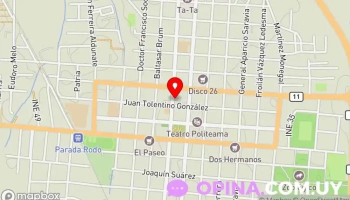 mapa de Cavica Canelones Servicio de salud ocupacional en Canelones