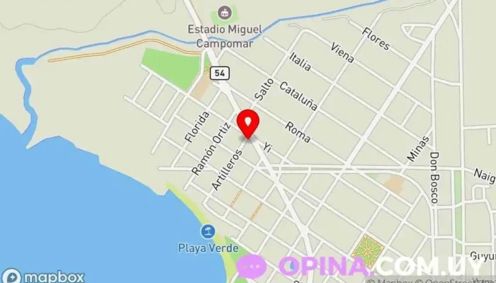 mapa de CeBeNeSA S.R.L Oficina de la Administración en Juan L. Lacaze