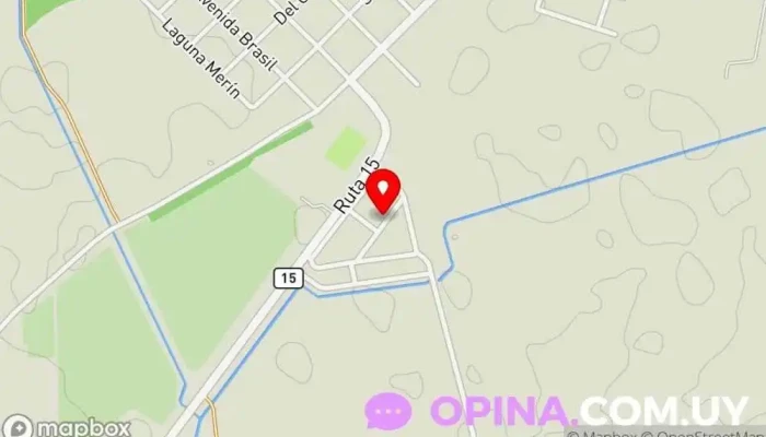 mapa de Cebollatí Instituto de secundaria en Cebollatí