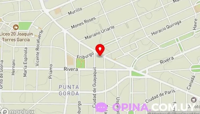 mapa de CEDAP Escuela en Montevideo