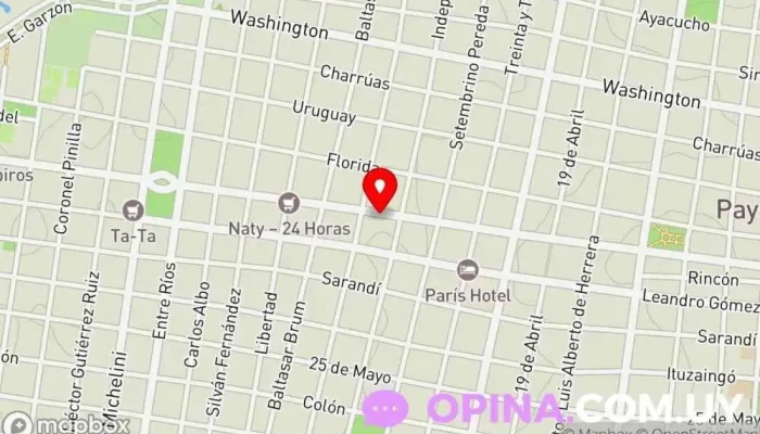 mapa de Centro Auditivo del Uruguay - Paysandú Tienda de audífonos en Paysandú