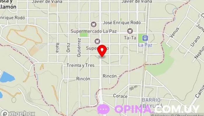 mapa de Centro CETEDI Escuela en La Paz