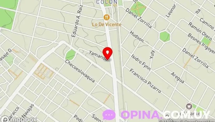 mapa de Centro CINCO Asesor educativo en Montevideo