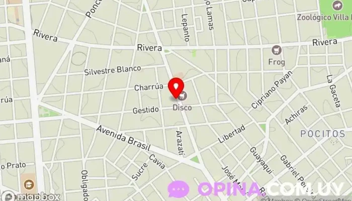 mapa de Centro Clínico De Piel Médico en Montevideo