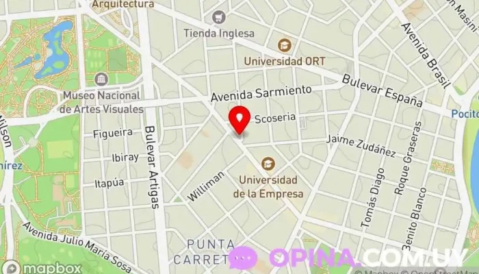 mapa de Centro Clínico Visual Médico en Montevideo