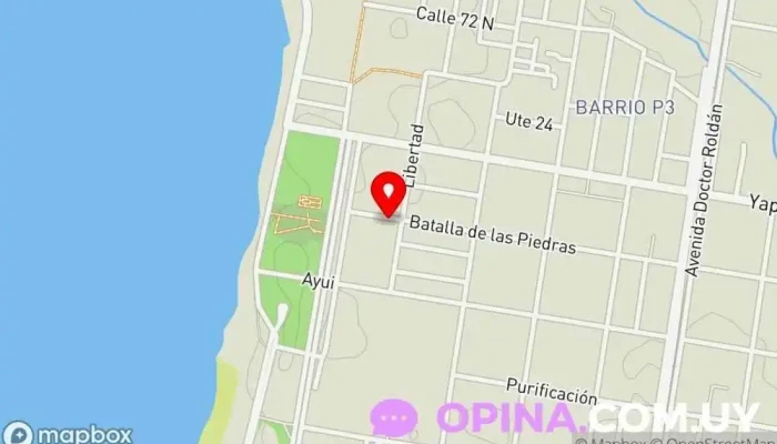 mapa de Centro Corpus Educación mixta en Paysandú