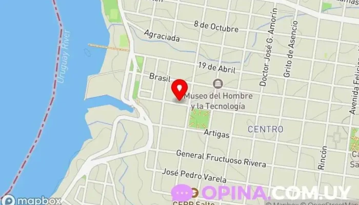 mapa de Centro Crecer Salto Centro educativo en Salto