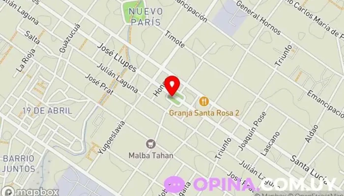 mapa de Centro Cultural Alba Roballo Centro cultural, Escuela de arte en Montevideo