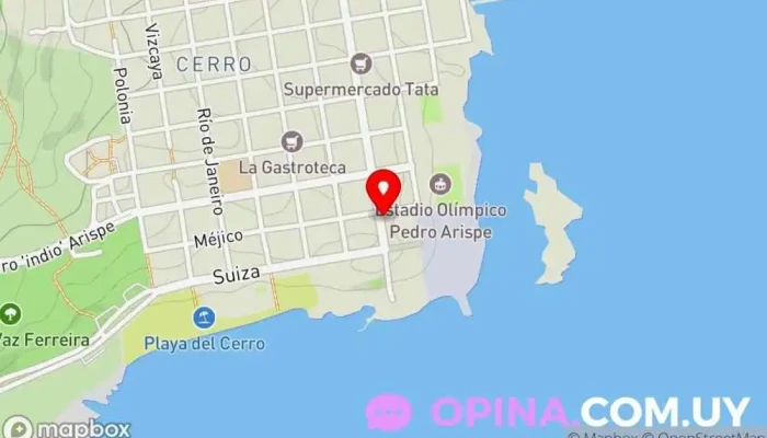 mapa de Centro Cultural Oeste Centro cultural en Montevideo