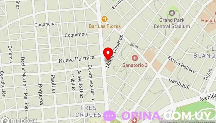 mapa de Centro de Alta Tecnología Centro de diagnóstico por imagen, Centro de resonancias magnéticas en Montevideo