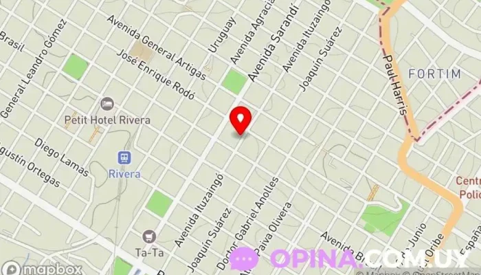 mapa de Centro de Arte Ceci Gatto Escuela de arte en Rivera