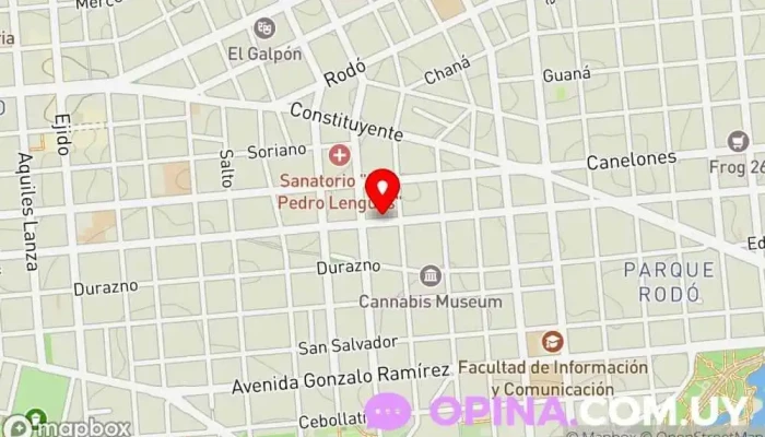 mapa de Centro de Arte Flamenco ~La Plazuela~ Academia de baile, Escuela de música en Montevideo