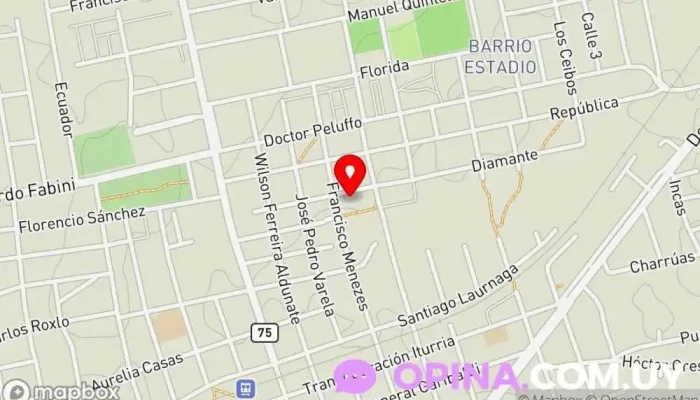 mapa de Centro de educación inicial Estrellitas Centro de educación preescolar en Pando