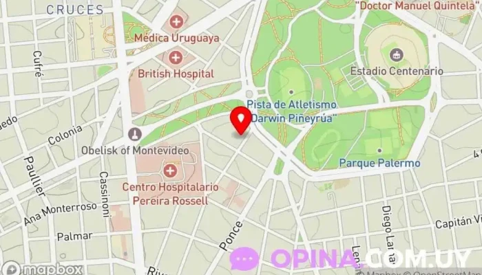 mapa de Centro de Educación Inicial Pequeños Doctores Escuela en Montevideo