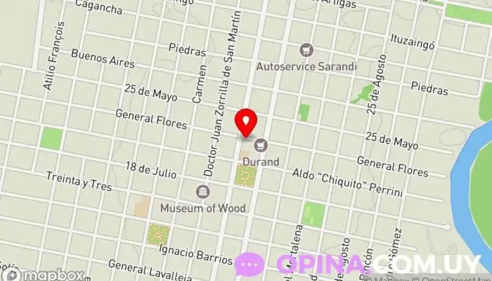 mapa de Centro de Educación Inicial Rincón de Luz Jardín de infancia en Carmelo