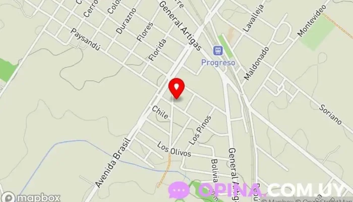 mapa de Centro de Educación Primaria CRECER Escuela primaria en Progreso