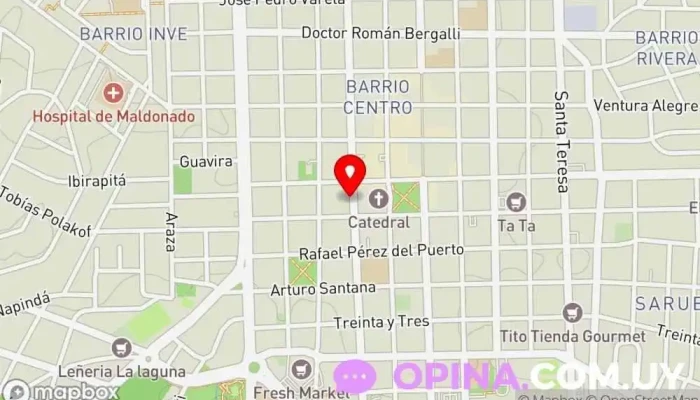 mapa de Centro de estudio IMPACTO Centro educativo en Maldonado