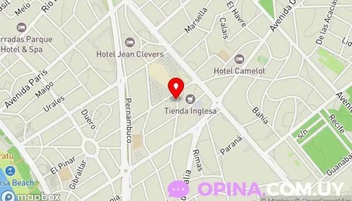mapa de Centro de Hisopado San Fernando Clínica ambulatoria en Punta del Este