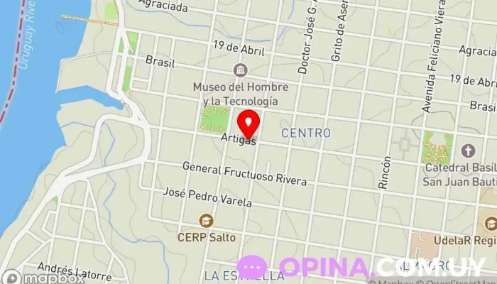 mapa de Centro de Lenguas Extranjeras Escuela en Salto