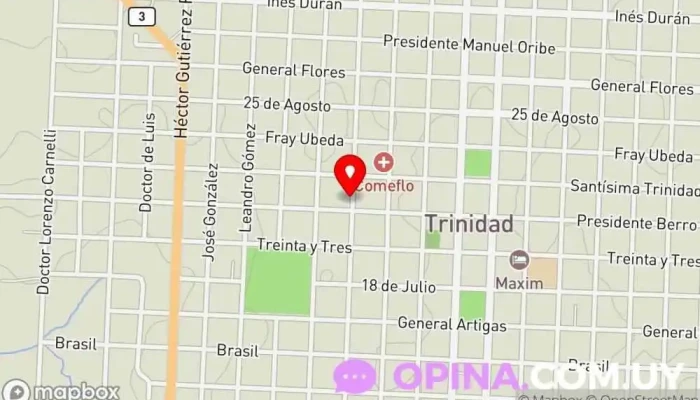 mapa de Centro de Lenguas Extranjeras Academia de idiomas en Trinidad