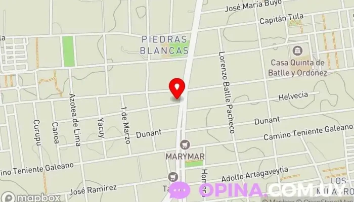 mapa de Centro de Prevención y Diagnostico (CE.PRE.DI.) Laboratorio de análisis clínicos en Montevideo