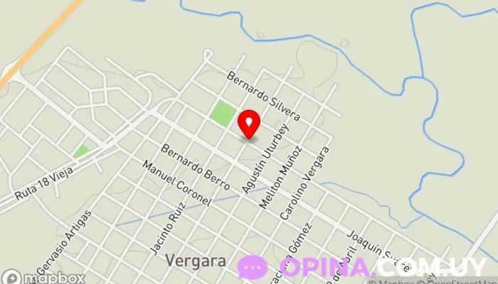 mapa de Centro De Salud ASSE Hospital en Vergara