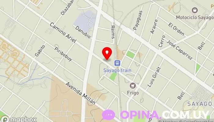 mapa de Centro de Salud Sayago Salud y bienestar en Montevideo