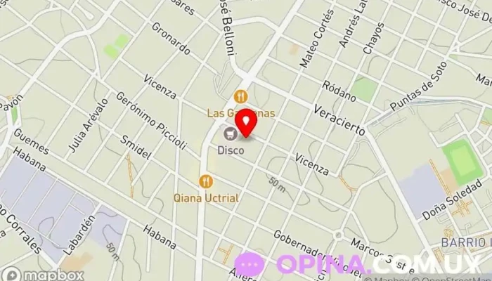 mapa de Centro de Salud Union Clínica ambulatoria en Montevideo