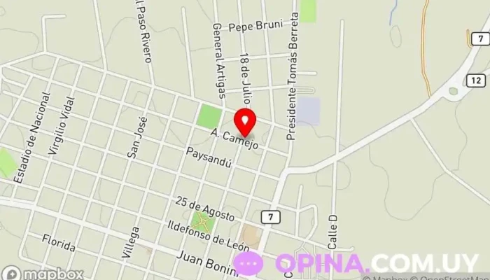 mapa de Centro de terapia y estética tala Spa en Tala