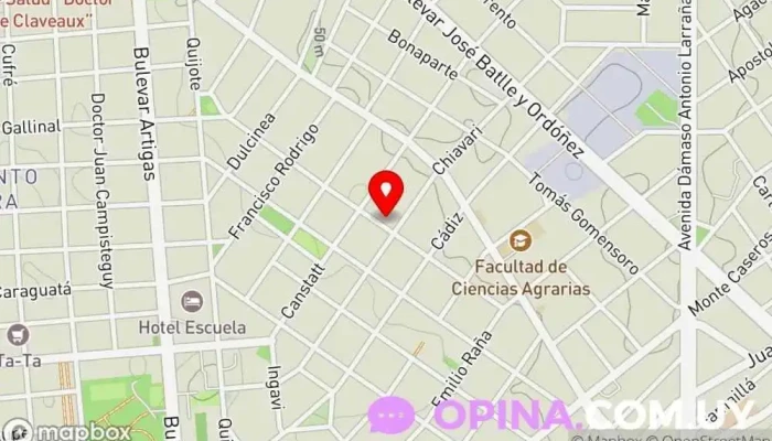 mapa de CENTRO D.E.N & CONSULTORIOS Tienda de belleza y salud, Psicólogo infantil, Centro deportivo, Nutricionista, Fisioterapeuta, Psicólogo, Terapeuta de reiki, Masajista deportivo, Masajista tailandés en Montevideo
