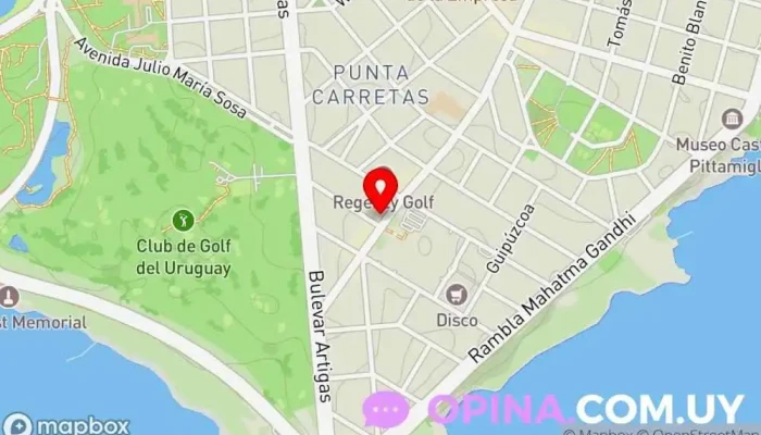 mapa de Centro Dermatológico Dermatólogo en Montevideo
