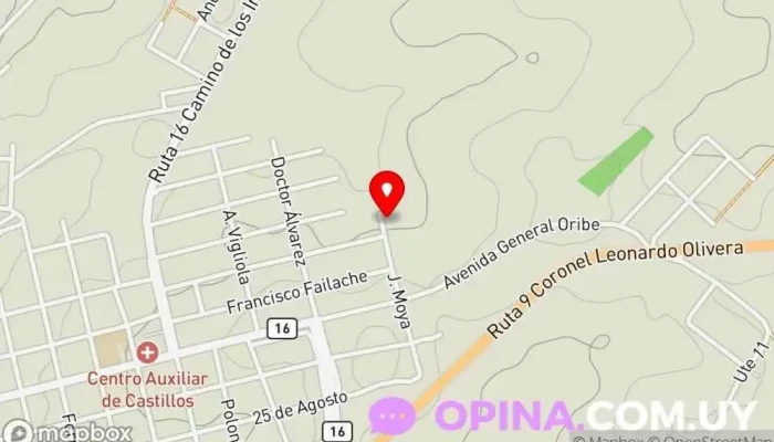 mapa de Centro Discipline Entrenador personal en Castillos