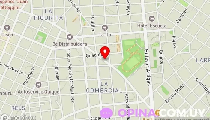 mapa de Centro Educativo Escuela en Montevideo