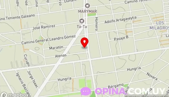 mapa de Centro Educativo Taller del Nordeste Escuela en Montevideo