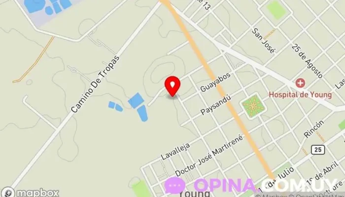 mapa de Centro Esperanza Young - CADY Escuela en Young