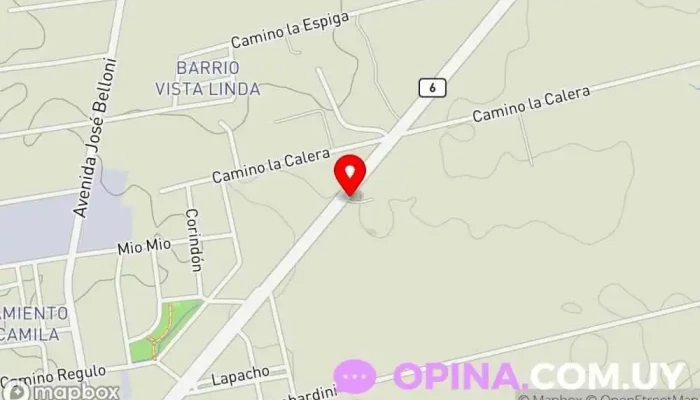 mapa de Centro Espigas Centro educativo en Montevideo