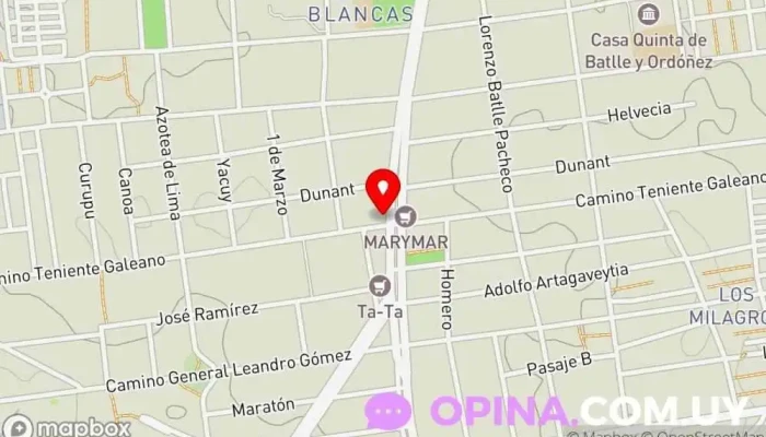 mapa de Centro Interdisciplinario del Nordeste Escuela en Montevideo