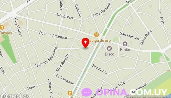 mapa de CENTRO INTERDISCIPLINARIO DEL SUR Clínica ambulatoria en Ciudad de la Costa