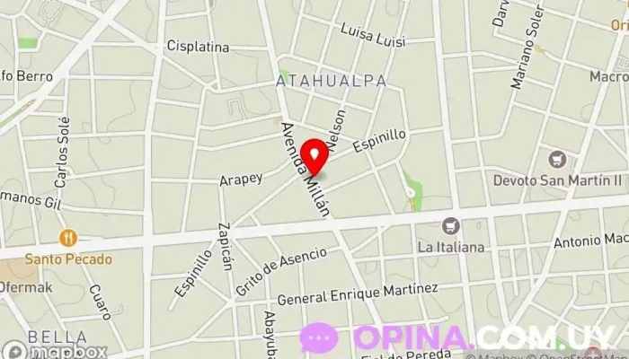 mapa de Centro Interdisciplinario Prado Centro de aprendizaje en Montevideo