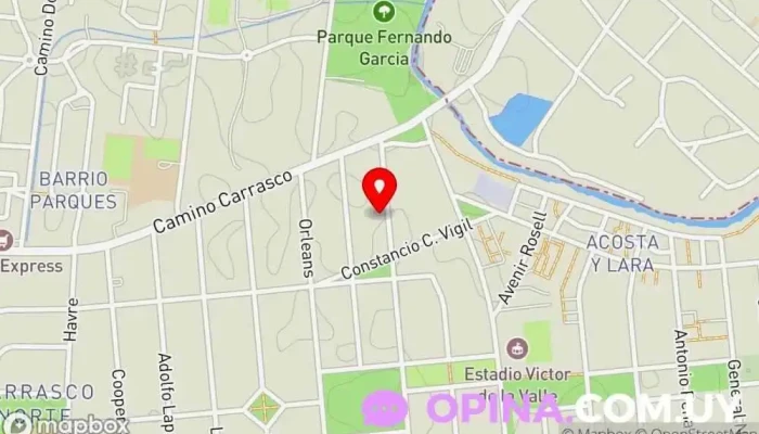 mapa de Centro Interdisciplinario VERA de Neuropsicología Clínica especializada en Montevideo