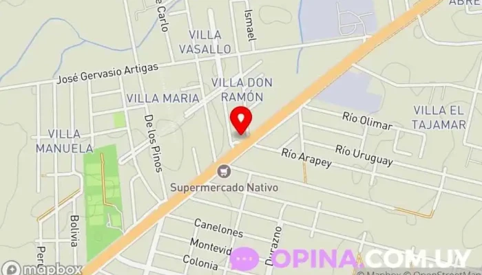 mapa de Centro Lena Centro educativo en Barros Blancos